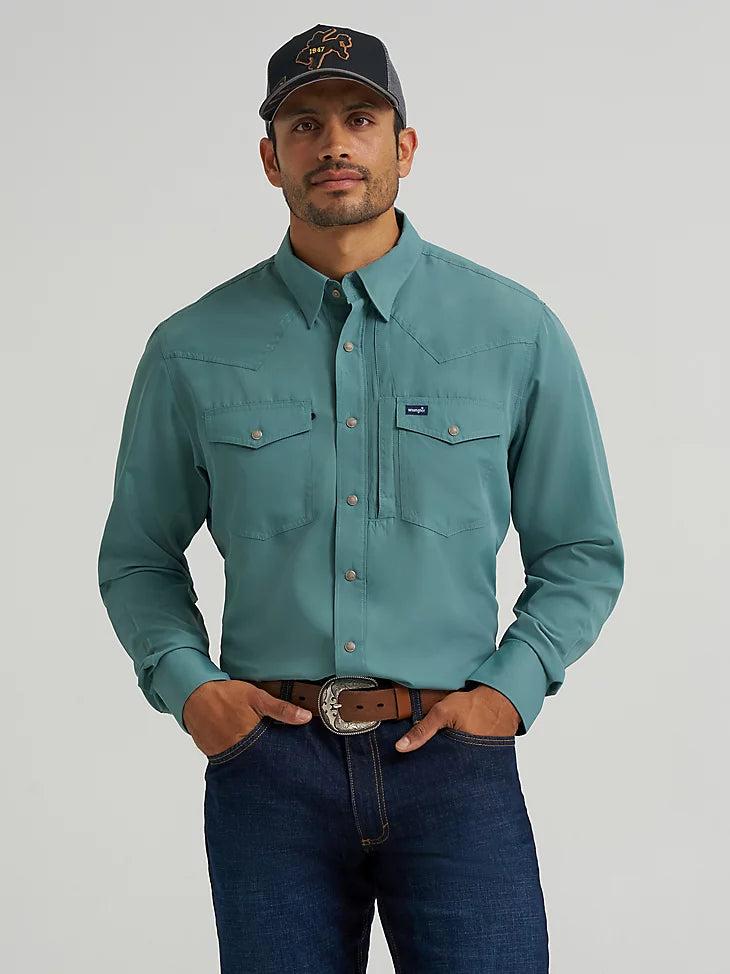 Wrangler Performance Long Sleeve Snap Shirt