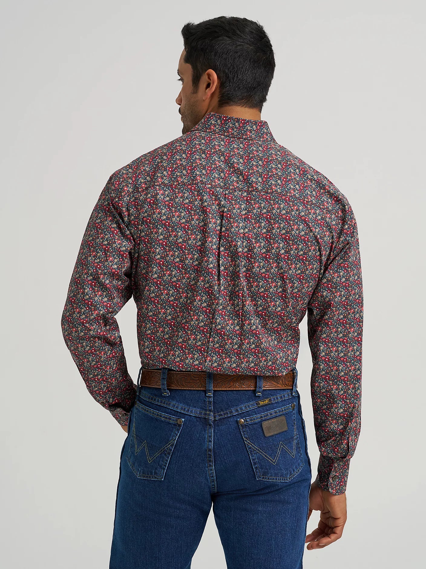 Wrangler George Strait Long Sleeve Button Down One Pocket Shirt