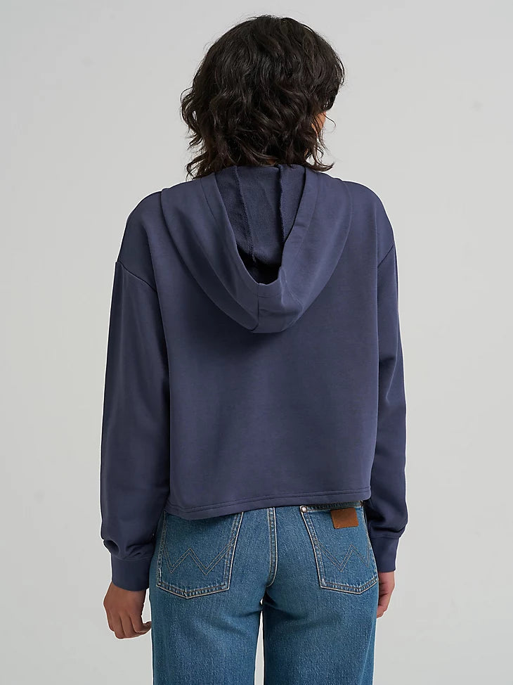 Wrangler Graphic Cropped Relaxed Hoodie