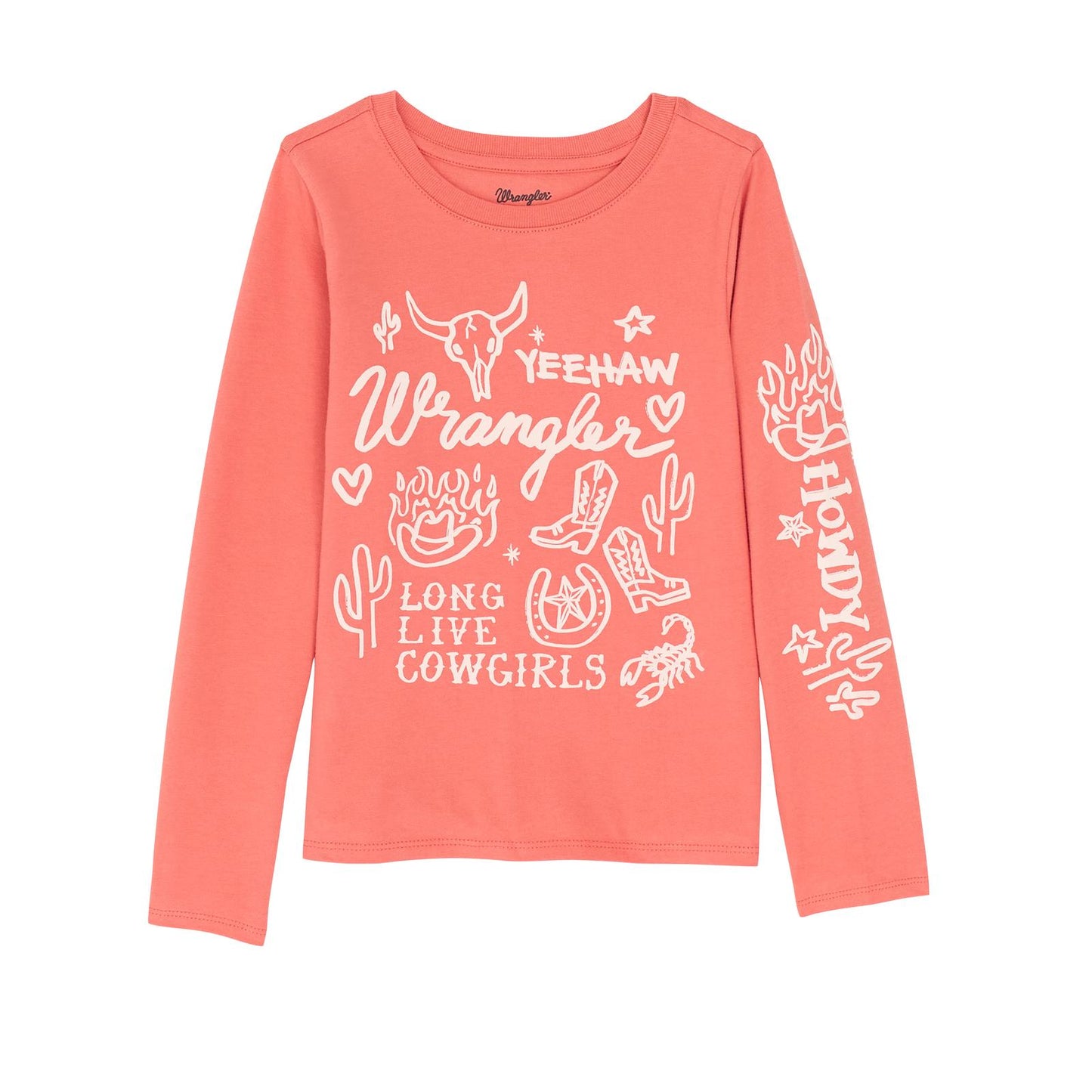 Wrangler Girl’s Long Sleeve Graphic T-Shirt