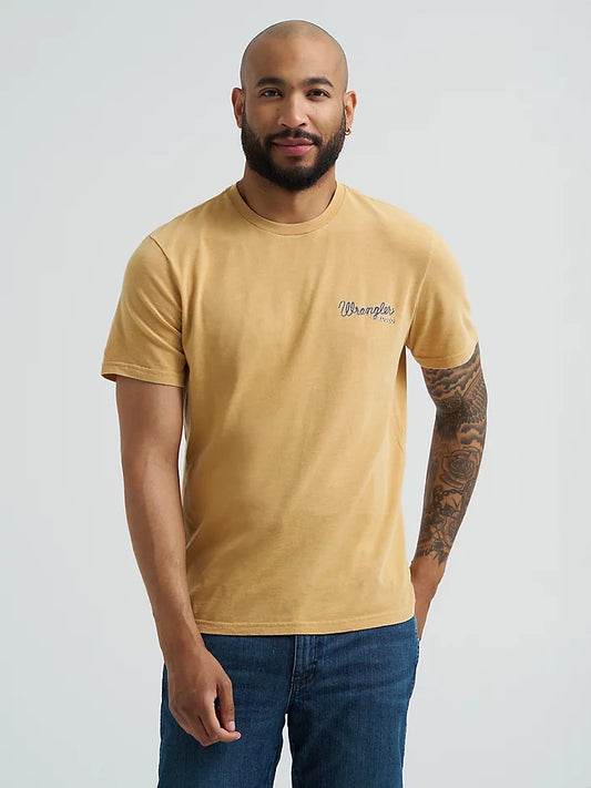 Wrangler Men’s Mineral Wash Back Graphic T-Shirt