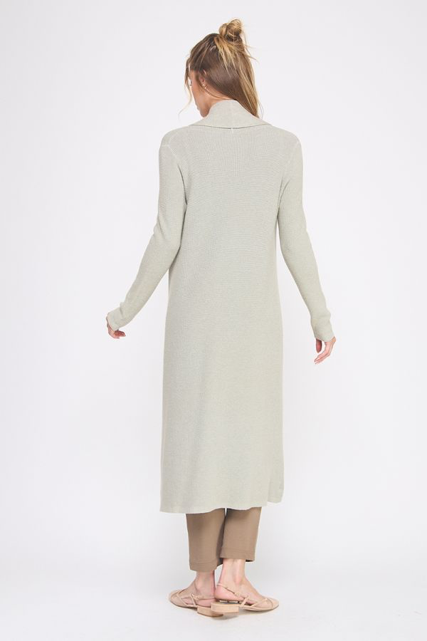 Allie Rose Soft Waffle Long Cardigan