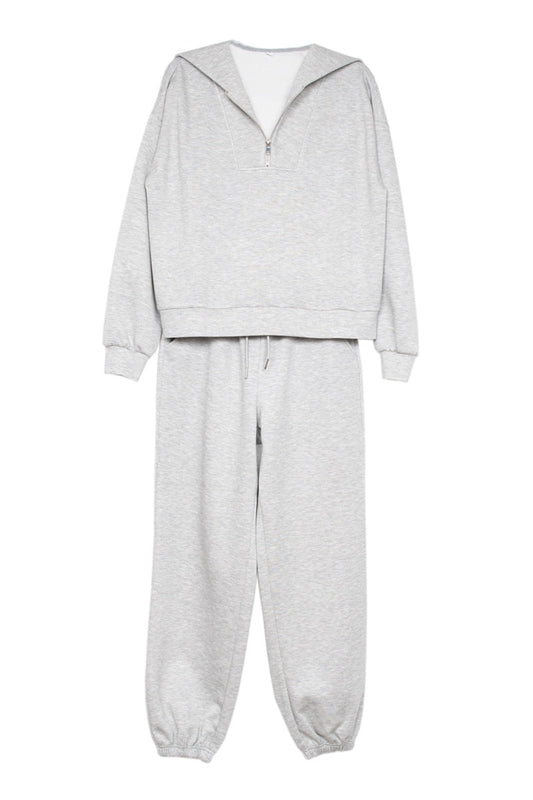Katydid Gray Scuba Pants Set