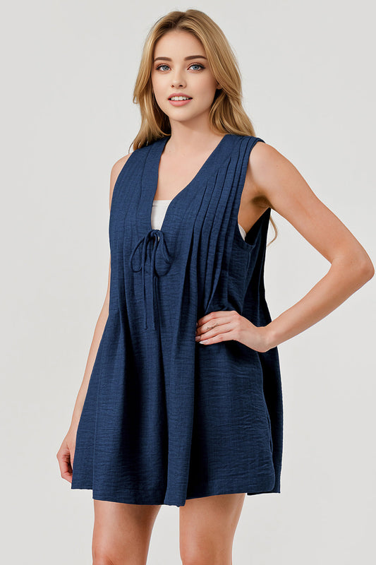 Pixi + Ivy Emmy Game Day Romper Navy