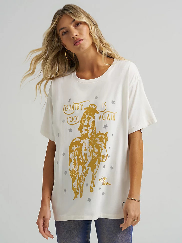 Wrangler Lainey Wilson Country Cool Oversized Tee
