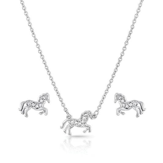 Montana Silversmith All The Pretty Horses Jewelry Set