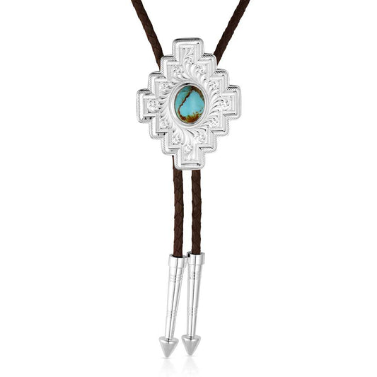 Montana Silversmith Santa Fe Turquoise Bolo Tie
