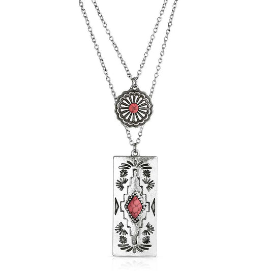 Montana Silversmith Bar B Pink Necklace