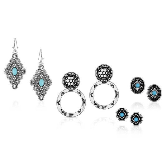 Montana Silversmith Turquoise Earring Set