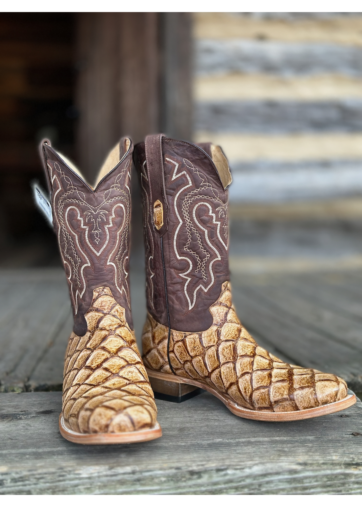 Cowtown Boots Orix Fish Print Boots