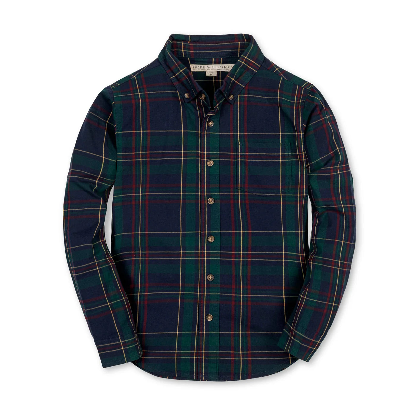 Hope & Henry Boy’s Organic Stretch Poplin Shirt