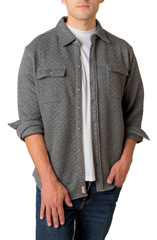 Hope & Henry Men’s Quilted Shirt Jacket