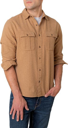 Hope & Henry Men’s Organic Flannel Double Pocket Shirt