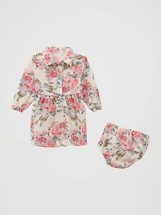 Wrangler Little Girl’s Printed Western Snap Dress