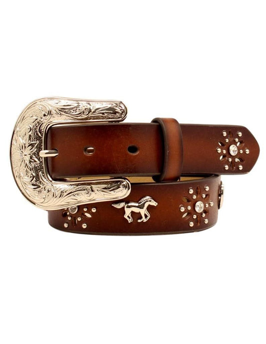 M&F Ariat Girl’s Leather Horse Concho Belt
