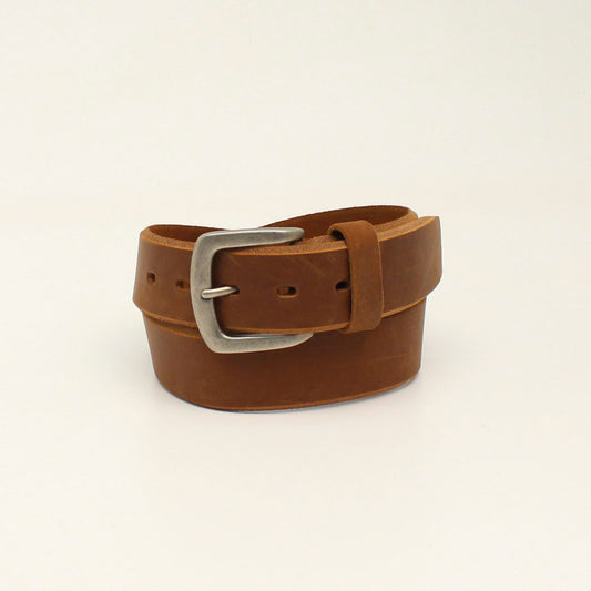 M&F Ariat Men’s Beveled Edge Brown Leather Belt