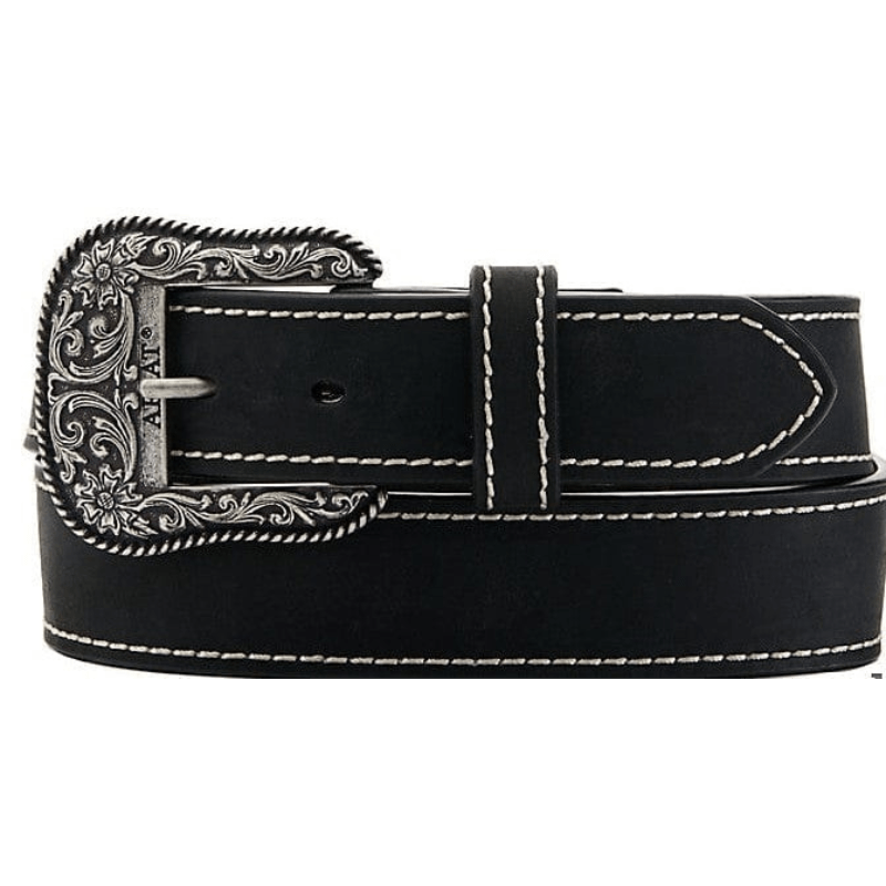 M&F Ariat Women’s Heavy Stitched Black Western Belt