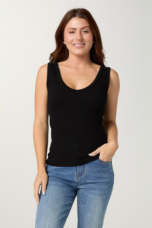 Coco+Carmen Darlene Reversible Seamless Ribbed Tank