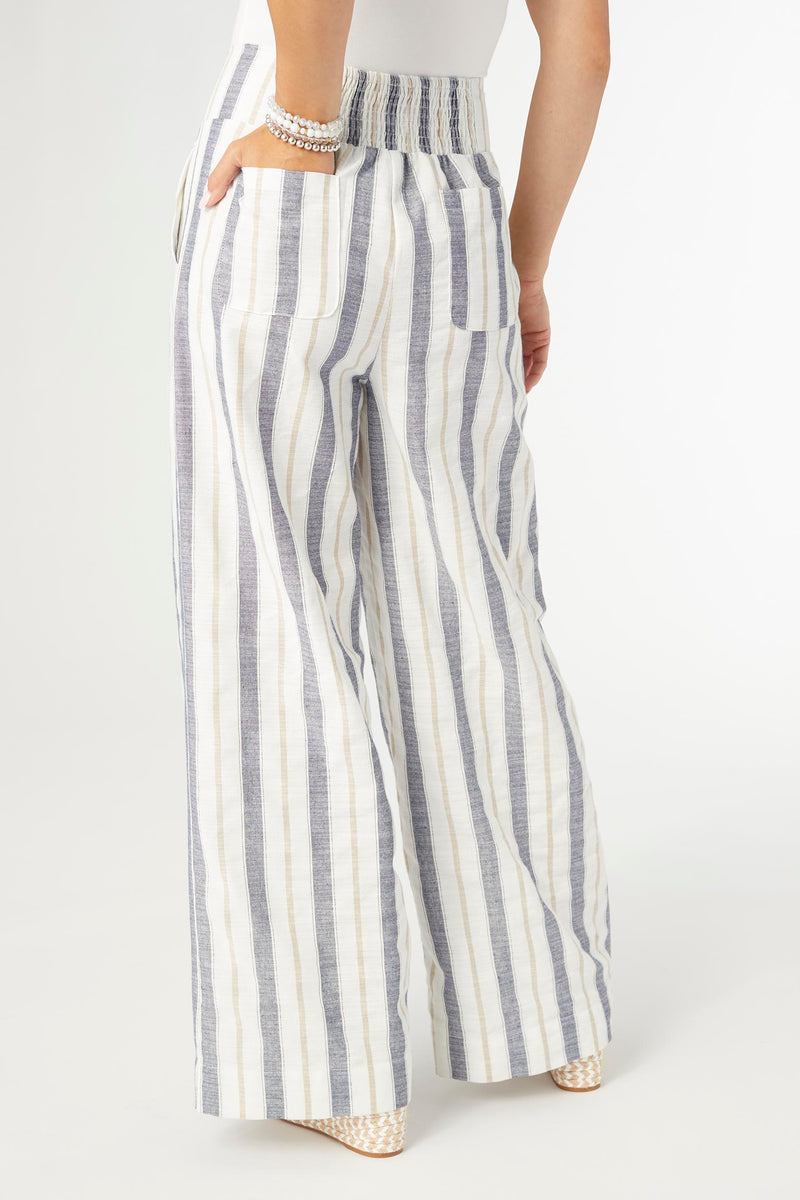 Coco+Carmen Vinca Wide Leg Striped Pants