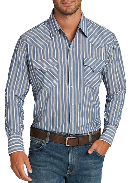 Ely Cattleman Long Sleeve Western Snap Shirt