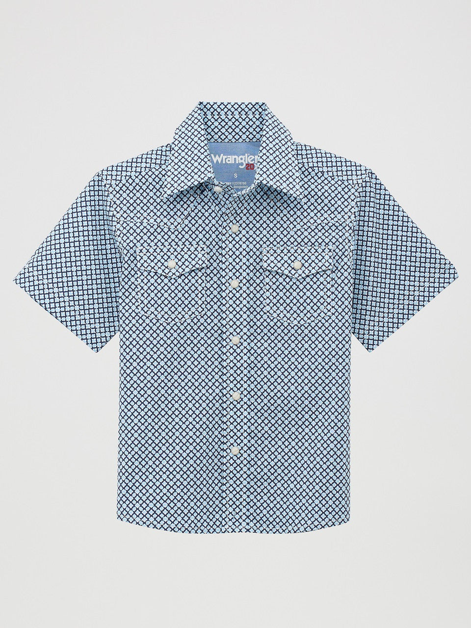 Wrangler Boy’s 20x Geometric Print Snap Shirt
