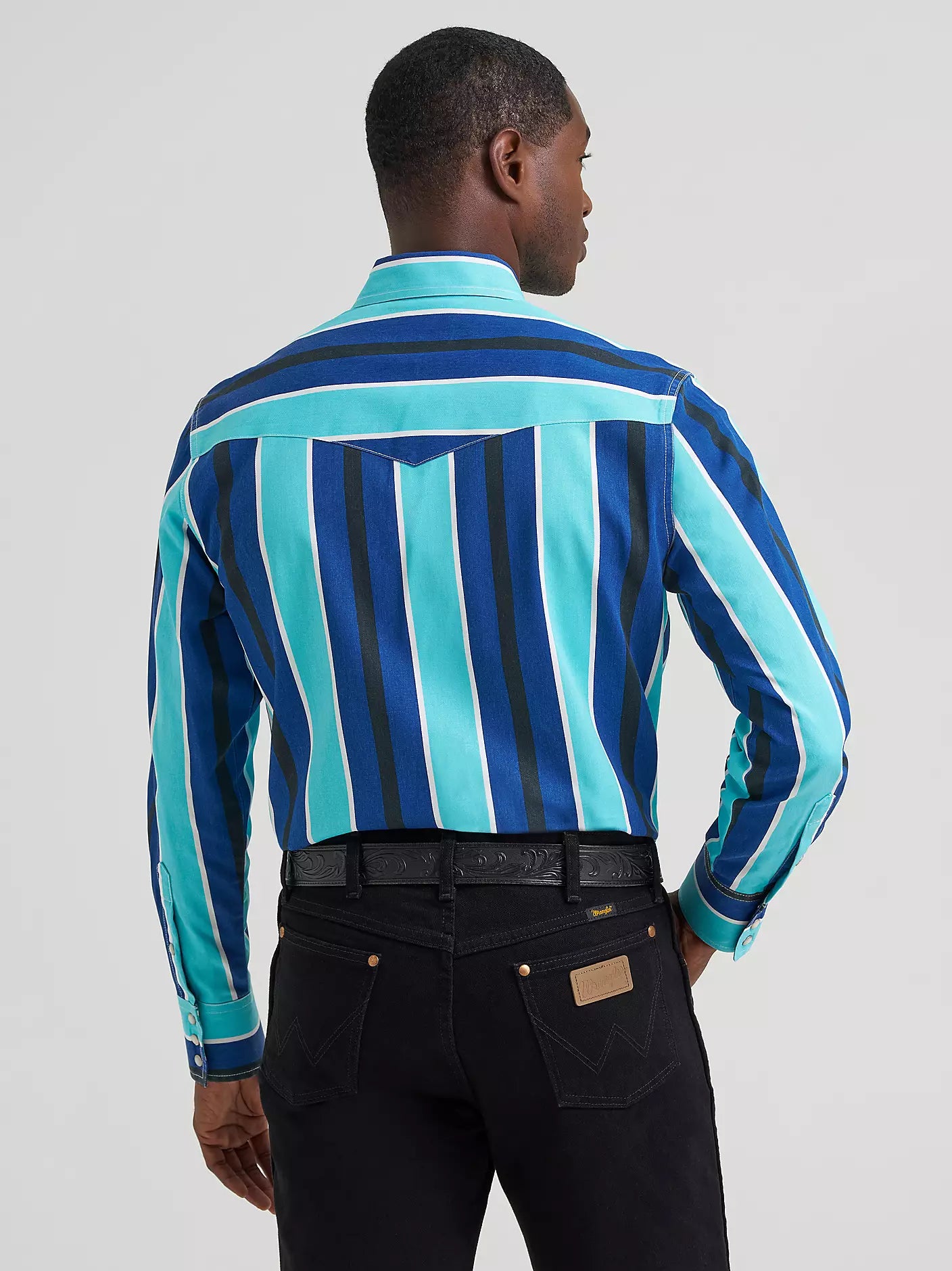 Wrangler Men’s Vintage-Inspired BrushPopper Snap Shirt