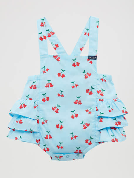 Wrangler Baby Girl’s Cherry Boots Onesie