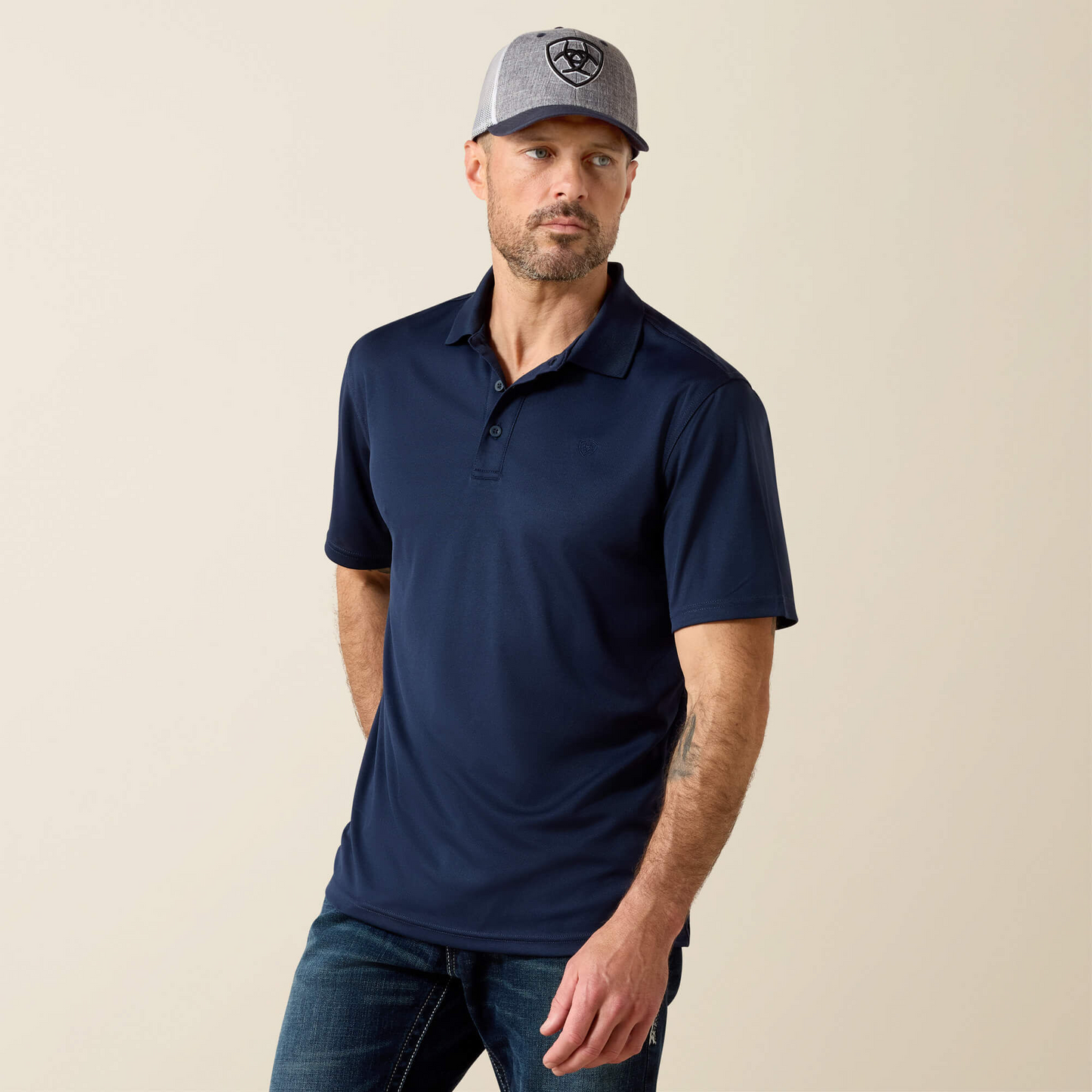 Ariat Men’s Navy Tek Polo