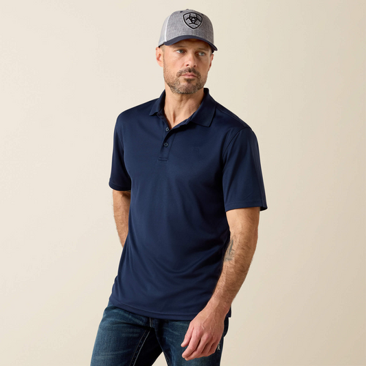Ariat Men’s Navy Tek Polo