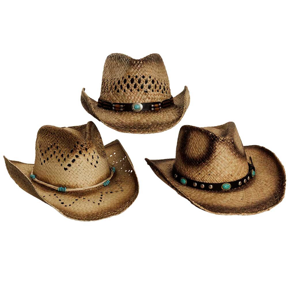 Freedom Hats by American Hat Makers Nashville Natural Cowboy Straw Hat