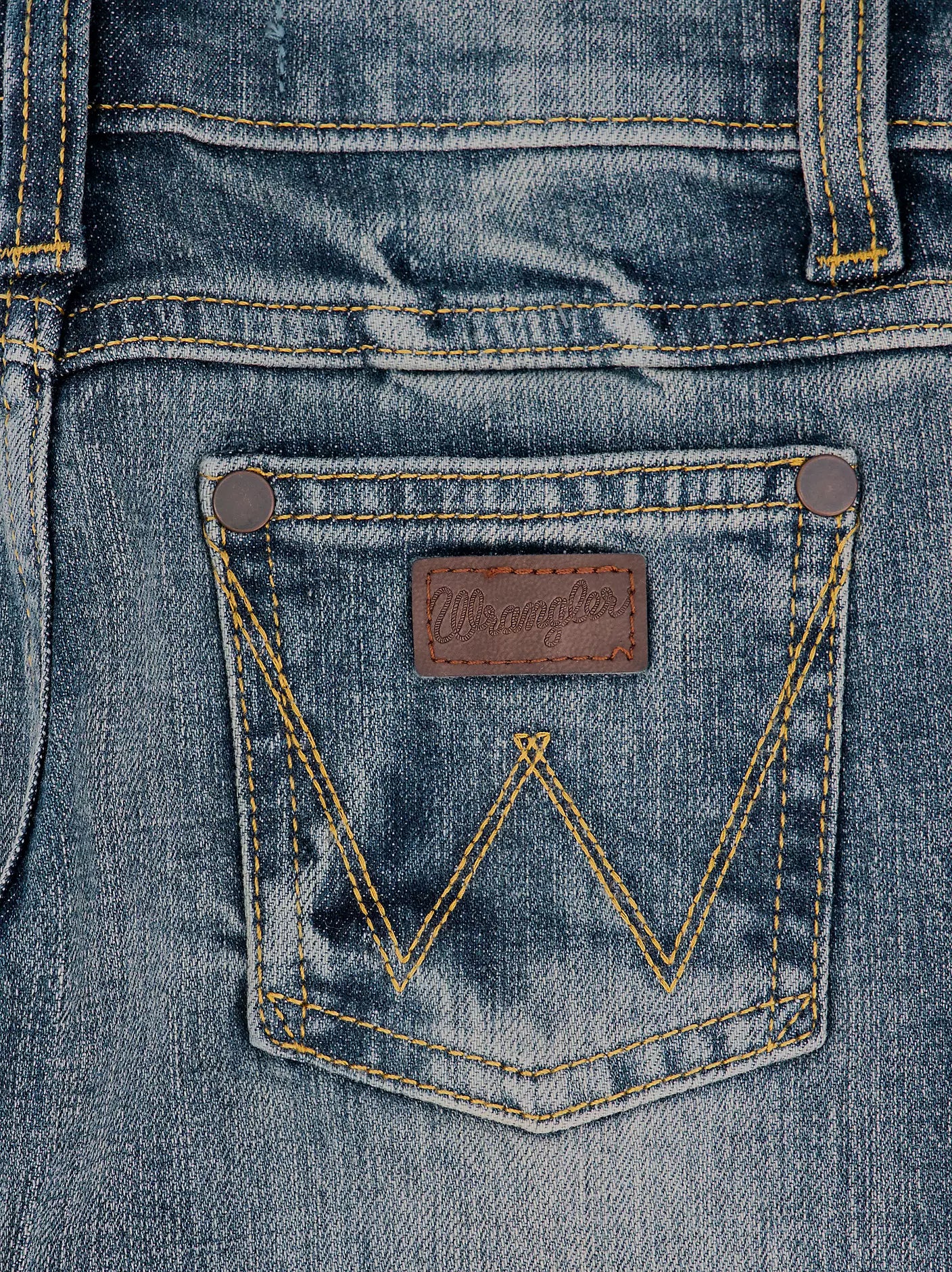 Wrangler Boys Western Retro Slim Boot Greeley Jean
