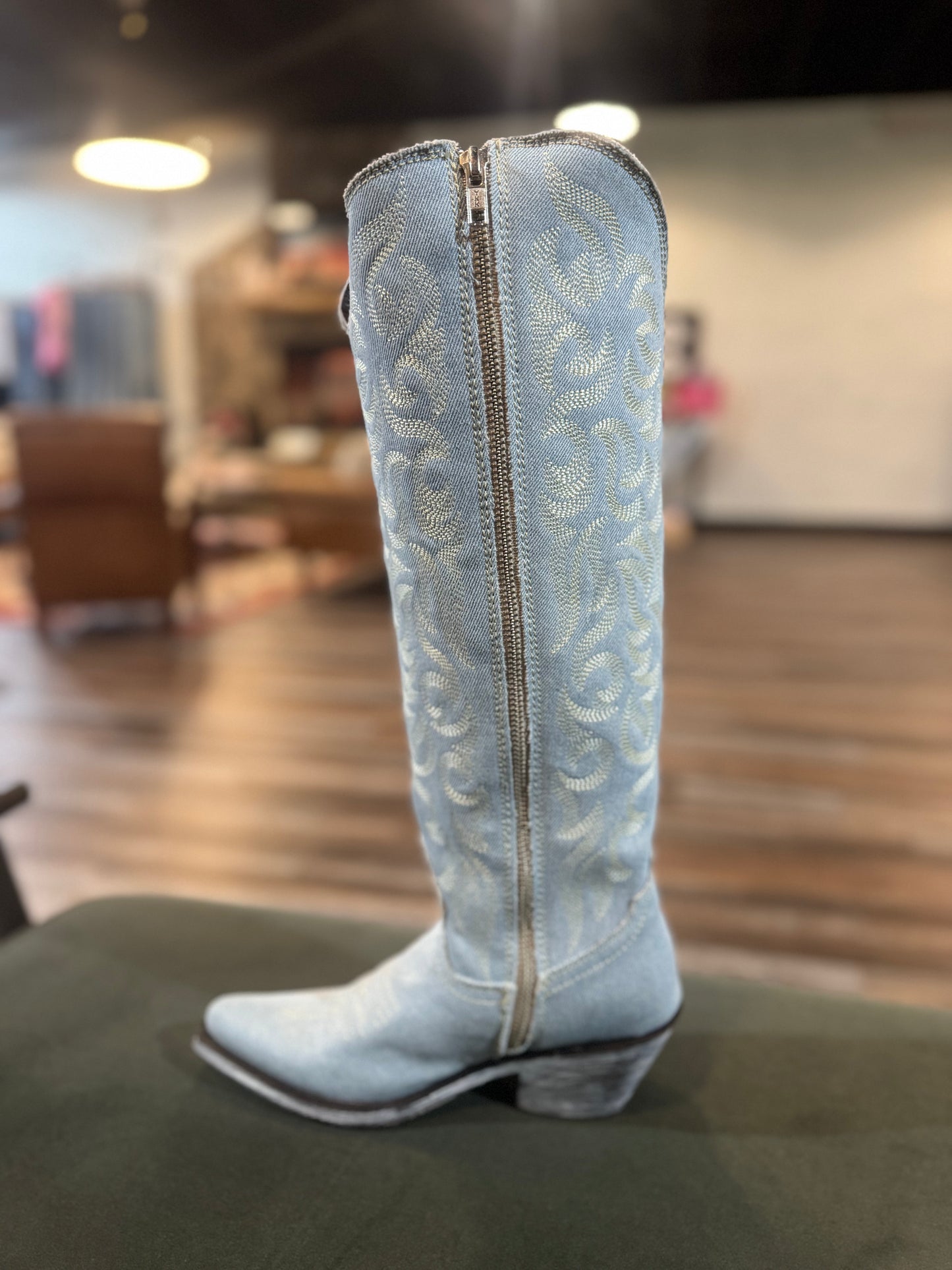 Liberty Black Allie Blue Jean Boots
