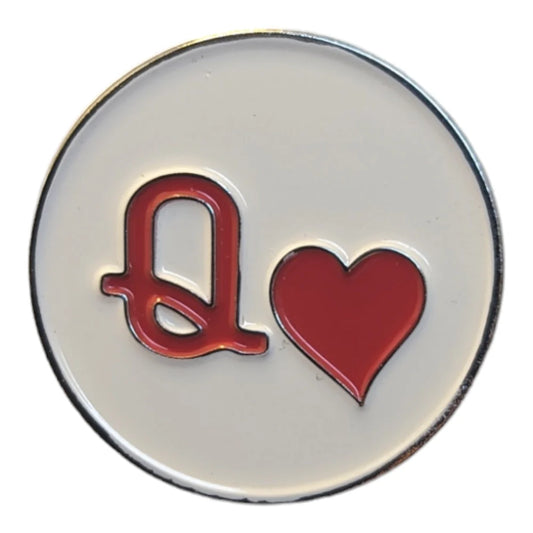 AHM Queen Of Hearts | Magnetic Hat Pin