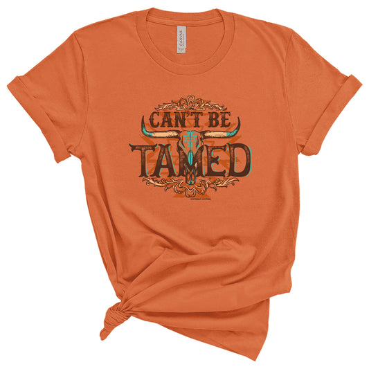 Southern Couture Can't Be Tamed Women's Casual Short Sleeve T-Shirt