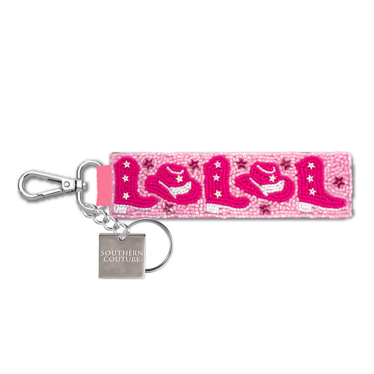 SC Beaded Keychain - Cowboy Hats and Boots