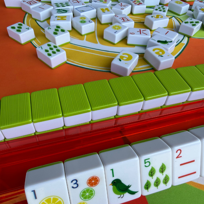 Mahjong Studios - Mahjong Studios – American Mahjong Tiles - Lemon Lime Green Back