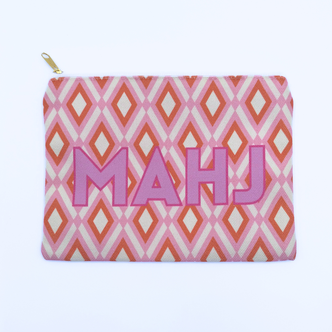 My Fair Mahjong - Mahjong Card & Accessory Bag  |  Fits Oversized League Cards & Mini 20mm Mahjong Tile Sets