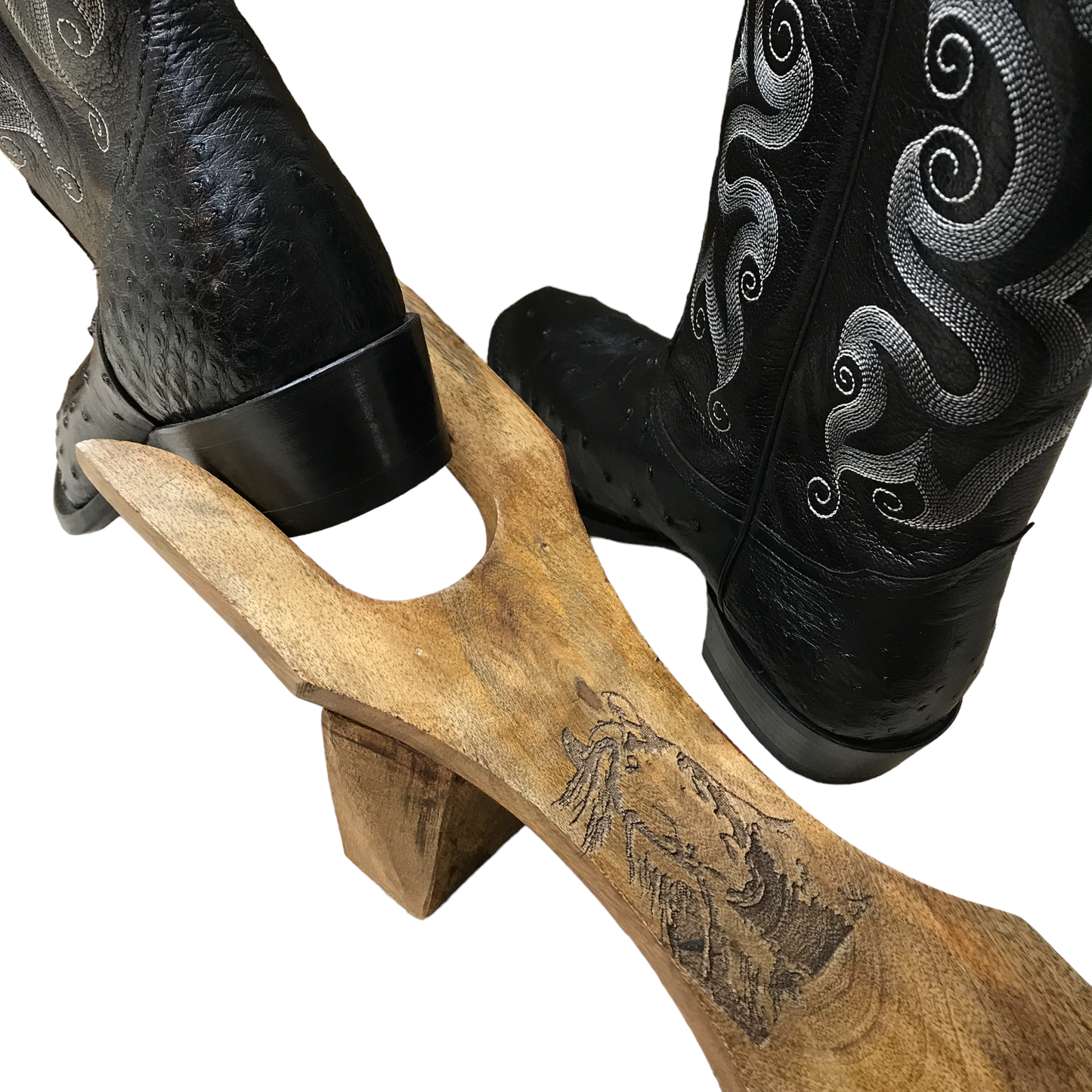 Wilco Home - Branding Iron Laser Etched Mango Wood Bootjack