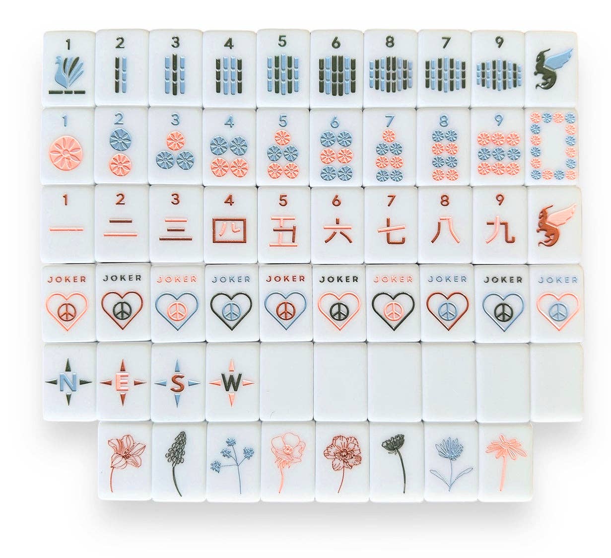 Peace Love Mahjong - OG Mahj Tiles - Desert Dreams Tiles