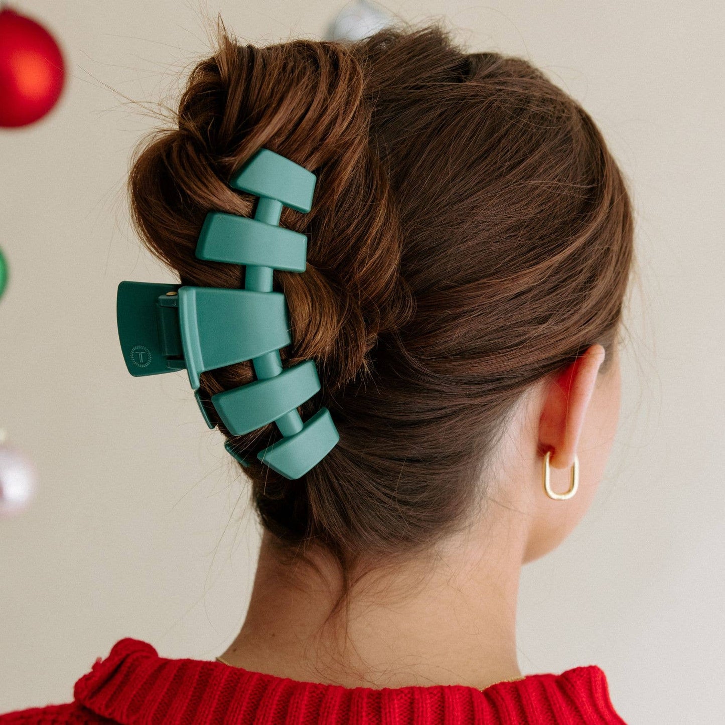 TELETIES - Classic Hair Clip | Large | Fir Real