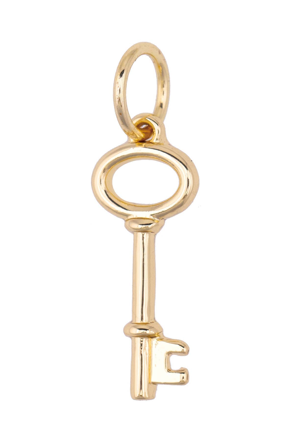 Canvas Style - Vintage Key Charm in Shiny Gold