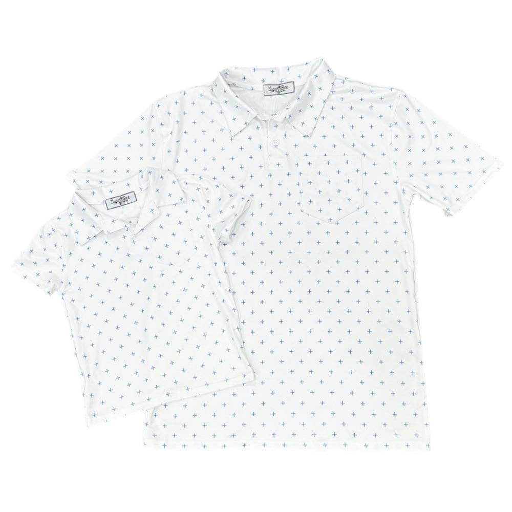 Sugar Bee Clothing - Boys Polo Shirt - Daddy & Me Boys Pocket Polo - French Blue