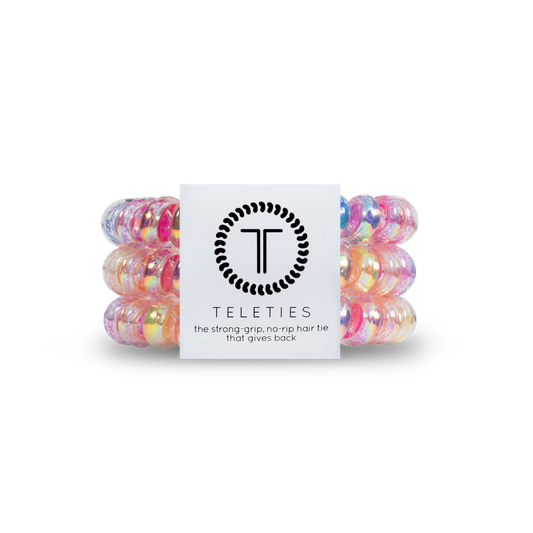 TELETIES - Spiral Hair Coils | Large | Eat Glitter for Breakfast