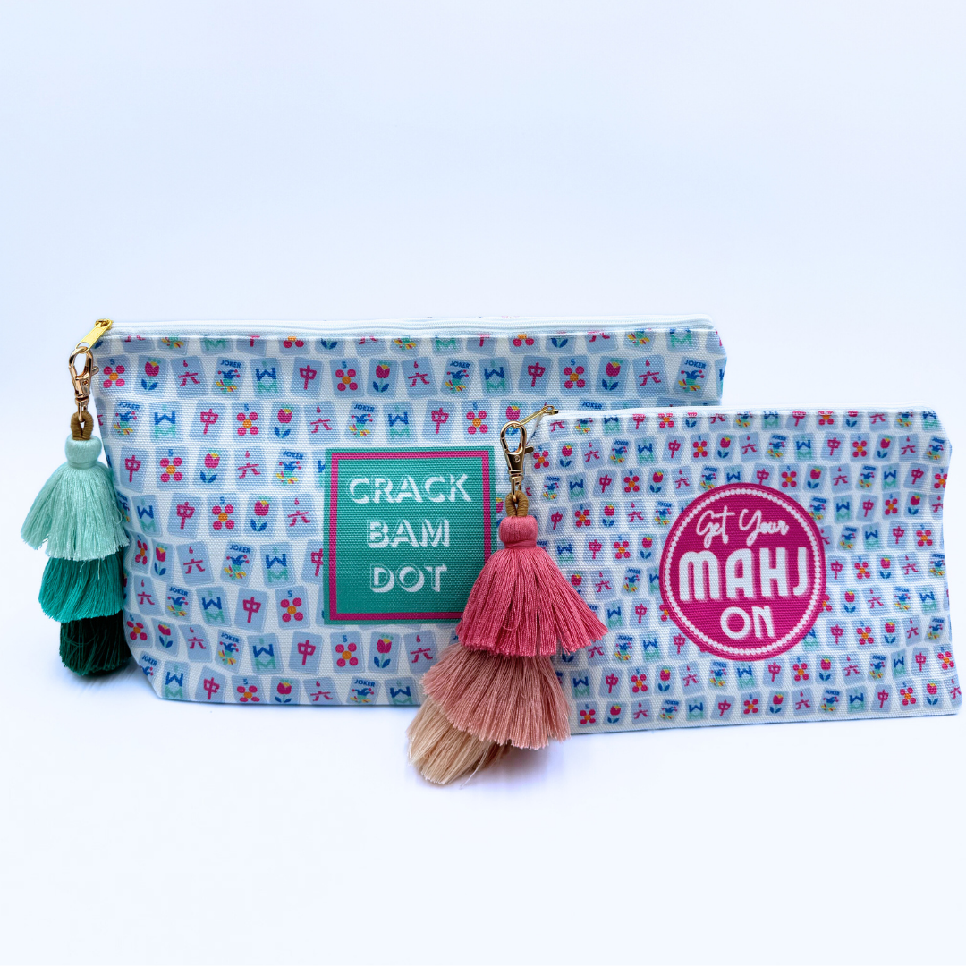 My Fair Mahjong - Mahjong Tile & Accessory Bag (Large, T-bottom) | Fits Most Large Tile Sets