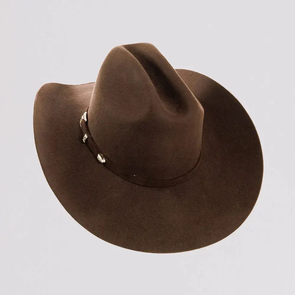 American Hat Makers - 100% Wool Felt Western Cowboy Hat - Style Cattleman