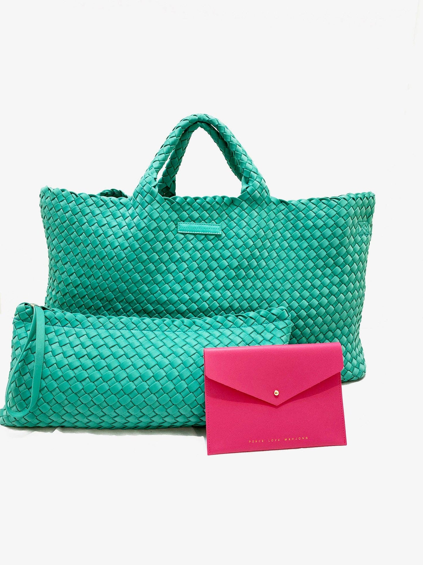 Peace Love Mahjong - Card Clutch