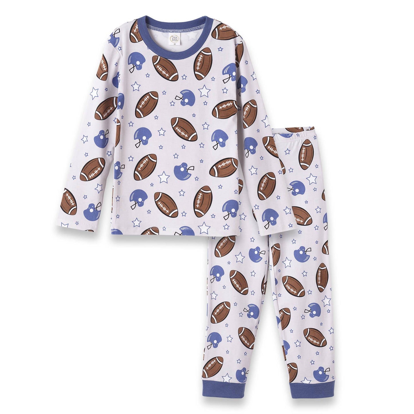 Tesa Babe - Boy's Game Day Football Bamboo Pajama Set