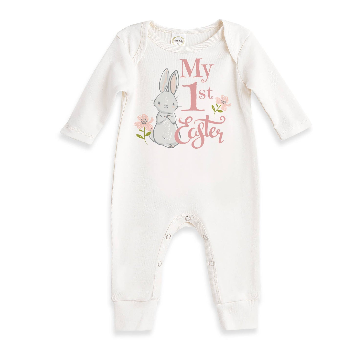 Tesa Babe - Baby Girl's "My 1st Easter" Cotton Romper