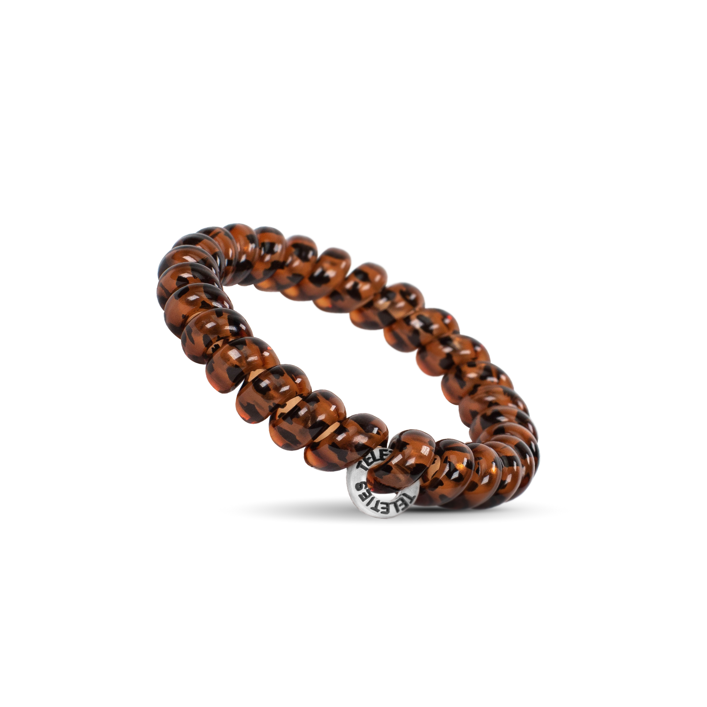 TELETIES - Spiral Hair Coils | Large | Tortoise Hair Ties