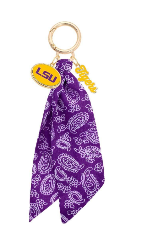 Canvas Style - LSU Tigers Logo Bandana Bag Charm